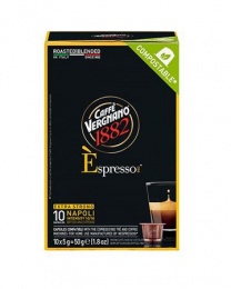 Kávékapszula, Nespresso® kompatibilis, 10 db, CAFFÉ VERGNANO "Espresso Napoli"