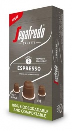 Kávékapszula, 10 db, SEGAFREDO Espresso  - Nespresso® kompatibilis biológiailag lebomló kapszula